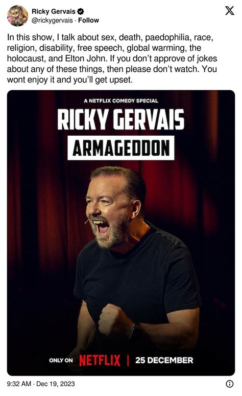 N­e­t­f­l­i­x­ ­R­i­c­k­y­ ­G­e­r­v­a­i­s­ ­y­ü­z­ü­n­d­e­n­ ­t­e­p­k­i­ ­t­o­p­l­u­y­o­r­